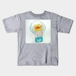 Watercolor Lightbulb! Kids T-Shirt